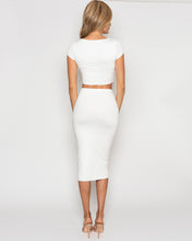 Load image into Gallery viewer, Sivan Skirt Set- White