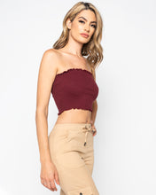 Load image into Gallery viewer, Olivia Tube Top- Burgundy