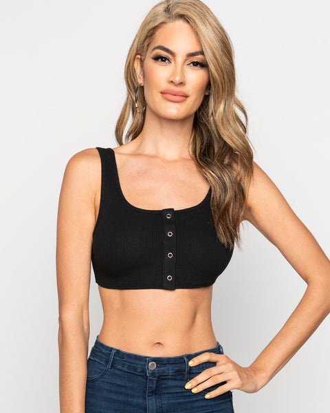 Shay Crop Top- Black