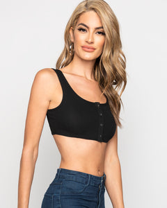 Shay Crop Top- Black