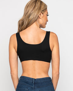 Shay Crop Top- Black