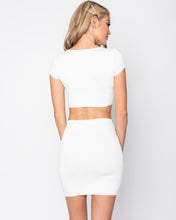 Load image into Gallery viewer, Britt Skirt Set- White