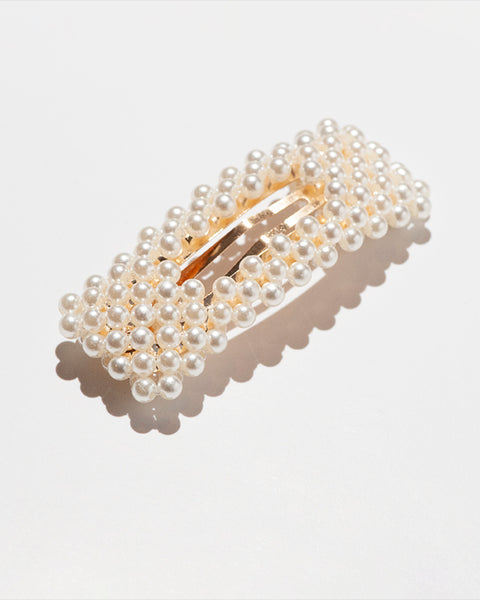 Pearly Hair Clip- Rectangle