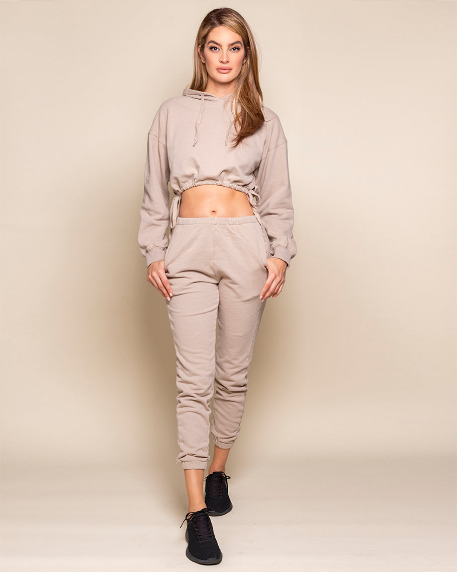 Vanilla Latte Jogger and Hoodie Set